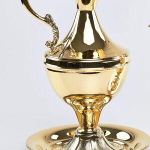 Jarra con plato oro 29 cm