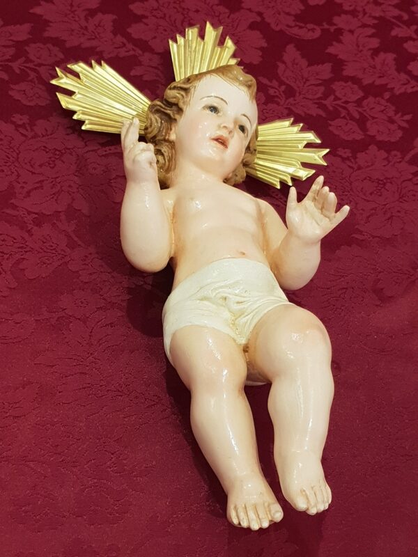 Niño jesús cuna 25 cm