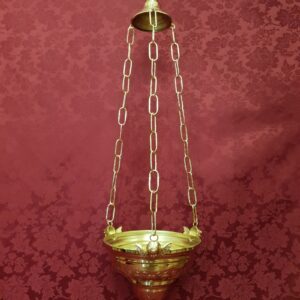 Lámpara votiva ángeles 20 cm dorada